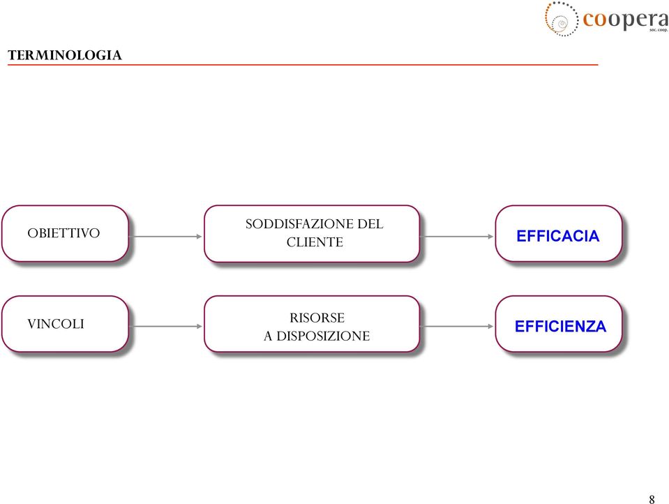 EFFICACIA VINCOLI RISORSE