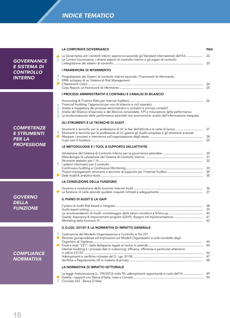 .. i Framework di riferimento Progettazione dei Sistemi di controllo interno secondo i Framework di riferimento ERM: sviluppo di un Sistema di Risk Management Il framework Cobit.