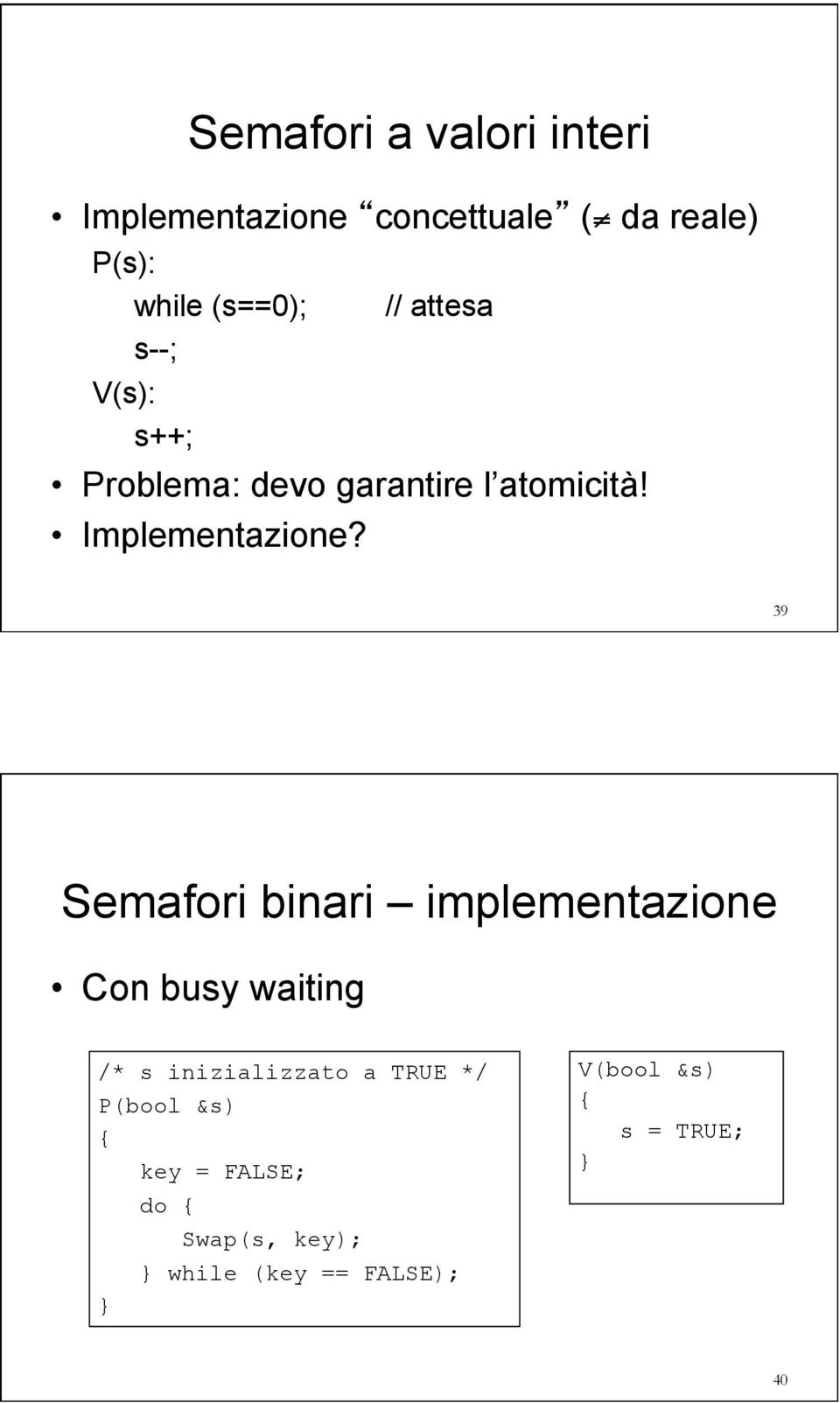 Implementazione?