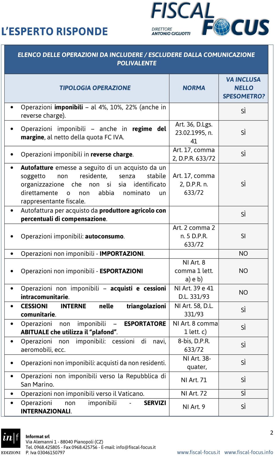 Autofatture emesse a seguito di un acquisto da un soggetto non residente, senza stabile organizzazione che non si sia identificato direttamente o non abbia nominato un rappresentante fiscale.