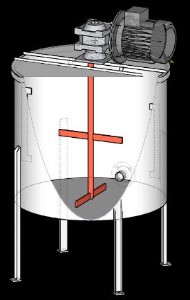 1350 Kg 195 cm 130 cm 270 cm SPECIFICHE TECNICHE / TECHNICAL SPECIFICATION Turbomiscelatore / High Shear Mixer Motore elettrico / Electric motor Velocità di miscelazione / Mixing speed Capacità di