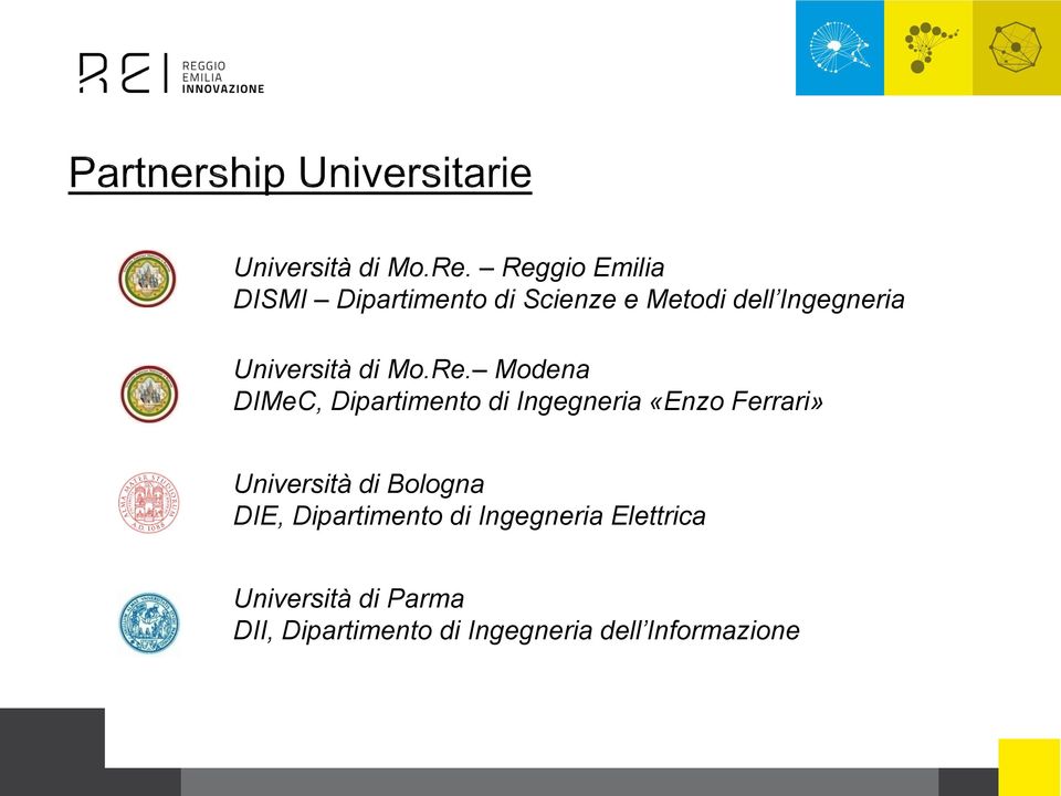Modena DIMeC, Dipartimento di Ingegneria «Enzo Ferrari» Università di