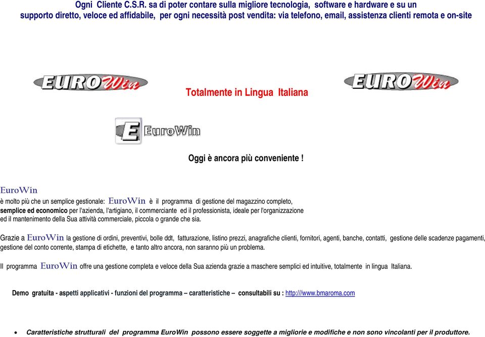 on-site Totalmente in Lingua Italiana Oggi è ancora più conveniente!