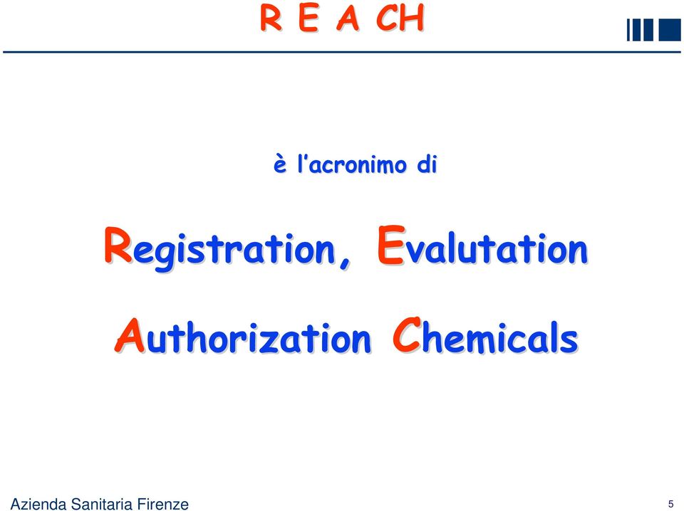 Authorization Chemicals