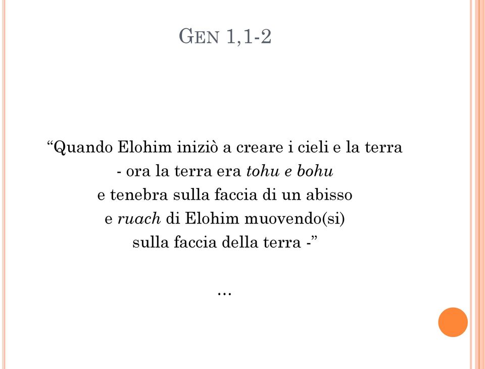 bohu e tenebra sulla faccia di un abisso e