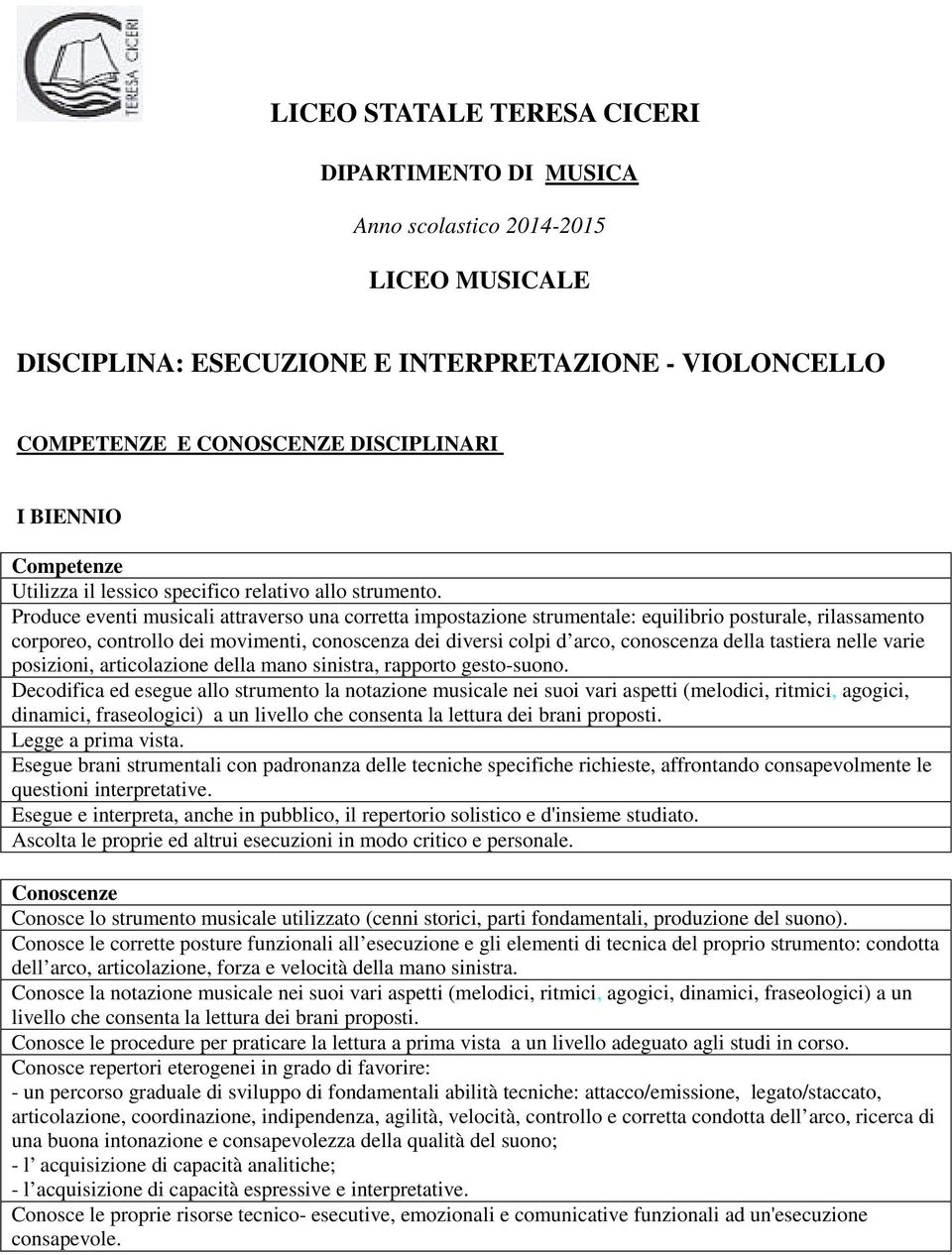 tastiera nelle varie posizioni, articolazione della mano sinistra, rapporto gesto-suono.