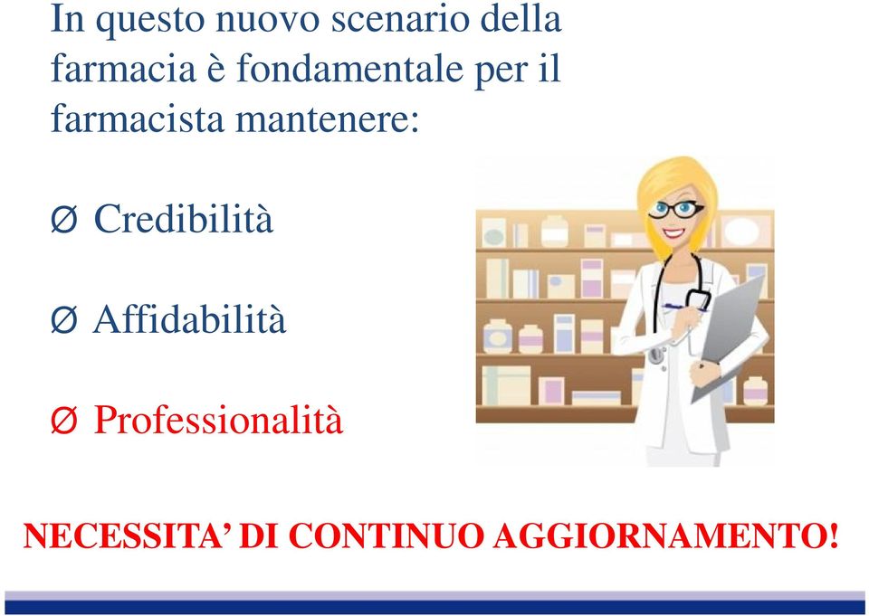 mantenere: Credibilità Affidabilità