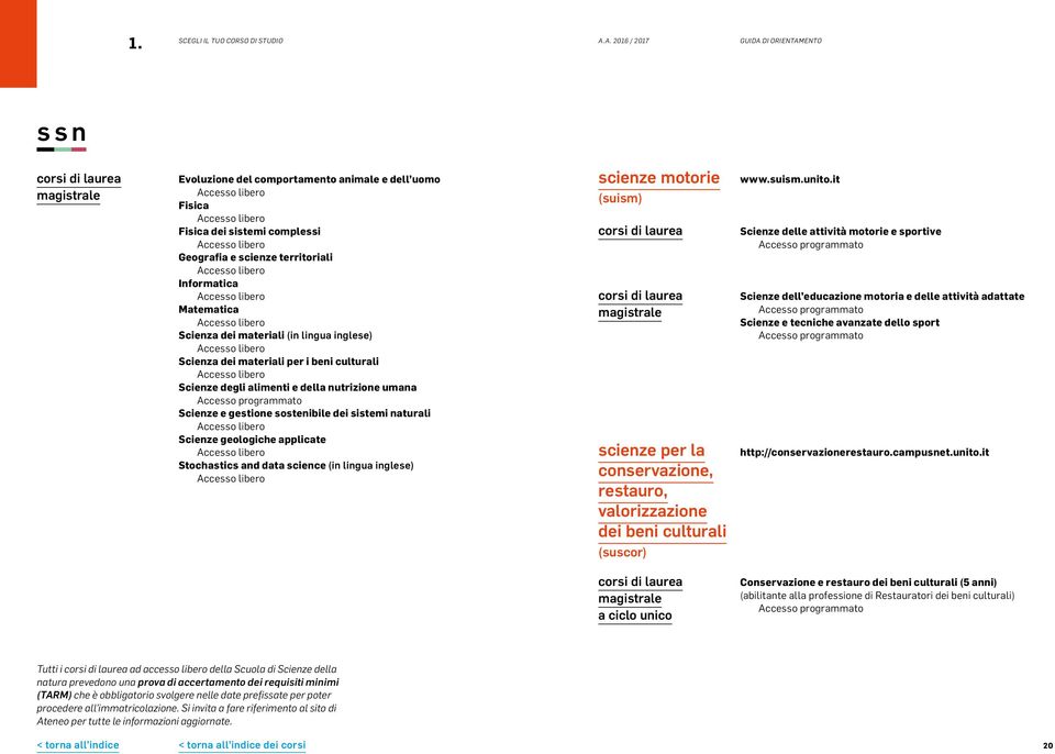 applicate Stochastics and data science (in lingua inglese) scienze motorie (suism) magistrale scienze per la conservazione, restauro, valorizzazione dei beni culturali (suscor) www.suism.unito.