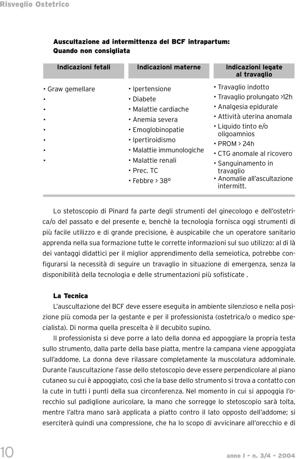 TC Febbre > 38 Indicazioni legate al travaglio Travaglio indotto Travaglio prolungato >12h Analgesia epidurale Attività uterina anomala Liquido tinto e/o oligoamnios PROM > 24h CTG anomale al