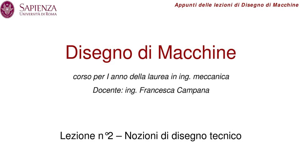 meccanica Docente: ing.