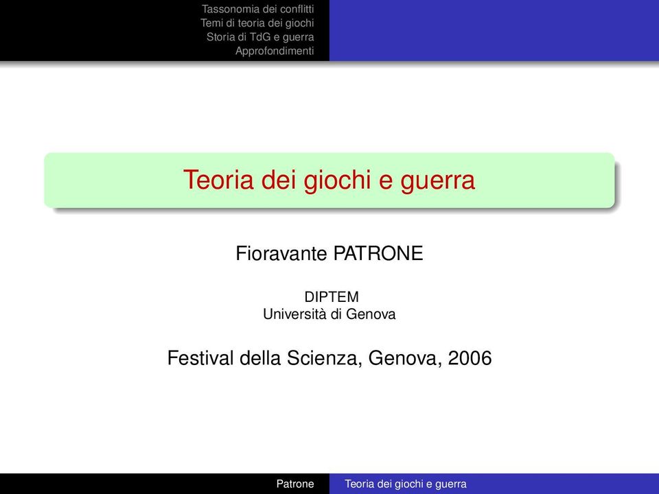 Genova Festival