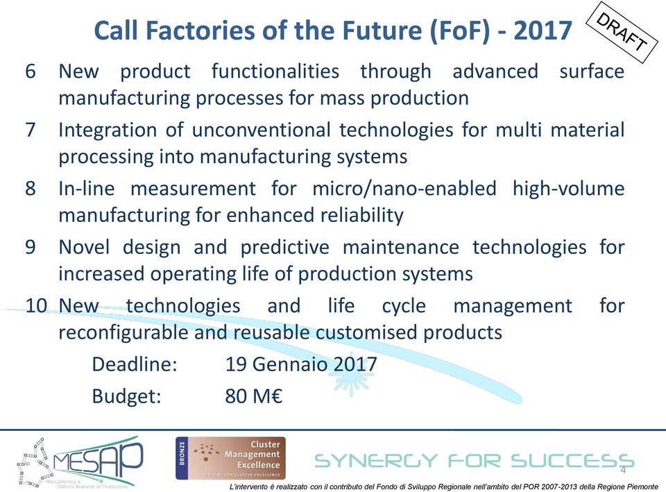 high-volume manufacturing for enhanced reliability 9 Novel design and predictive maintenance technologies for increased operating life of