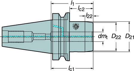 CS Pagina 135 l 1 = lunghezza di programmazione Versione in millimetri Dimensioni, mm Tipo di Misura macchina Attacco Codice di ordinazione Refrigerante 1) dm t D 21 D 22 1 l 22 l c1 l c2 l U BLQ 2)