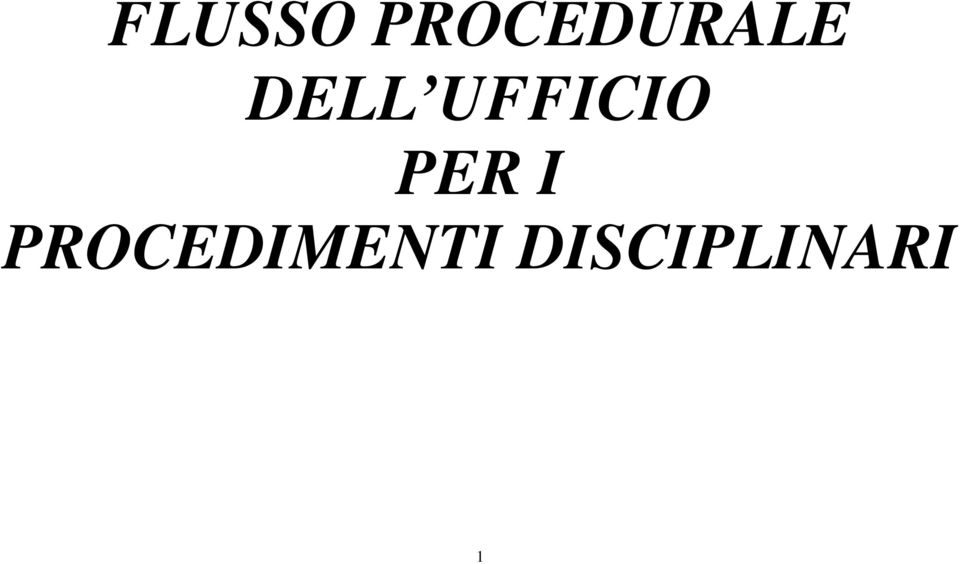 UFFICIO PER I