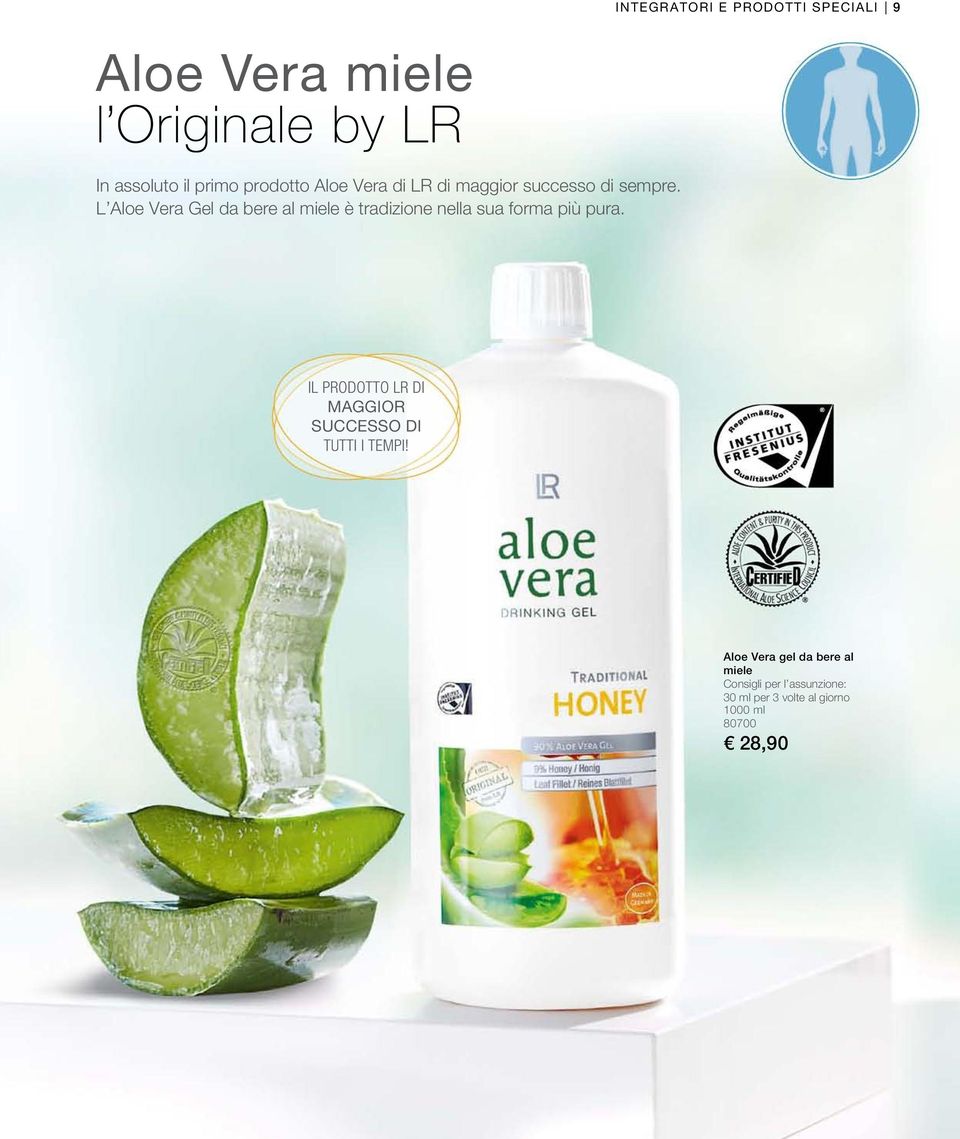 L Aloe Vera Gel da bere al miele è tradizione nella sua forma più pura.