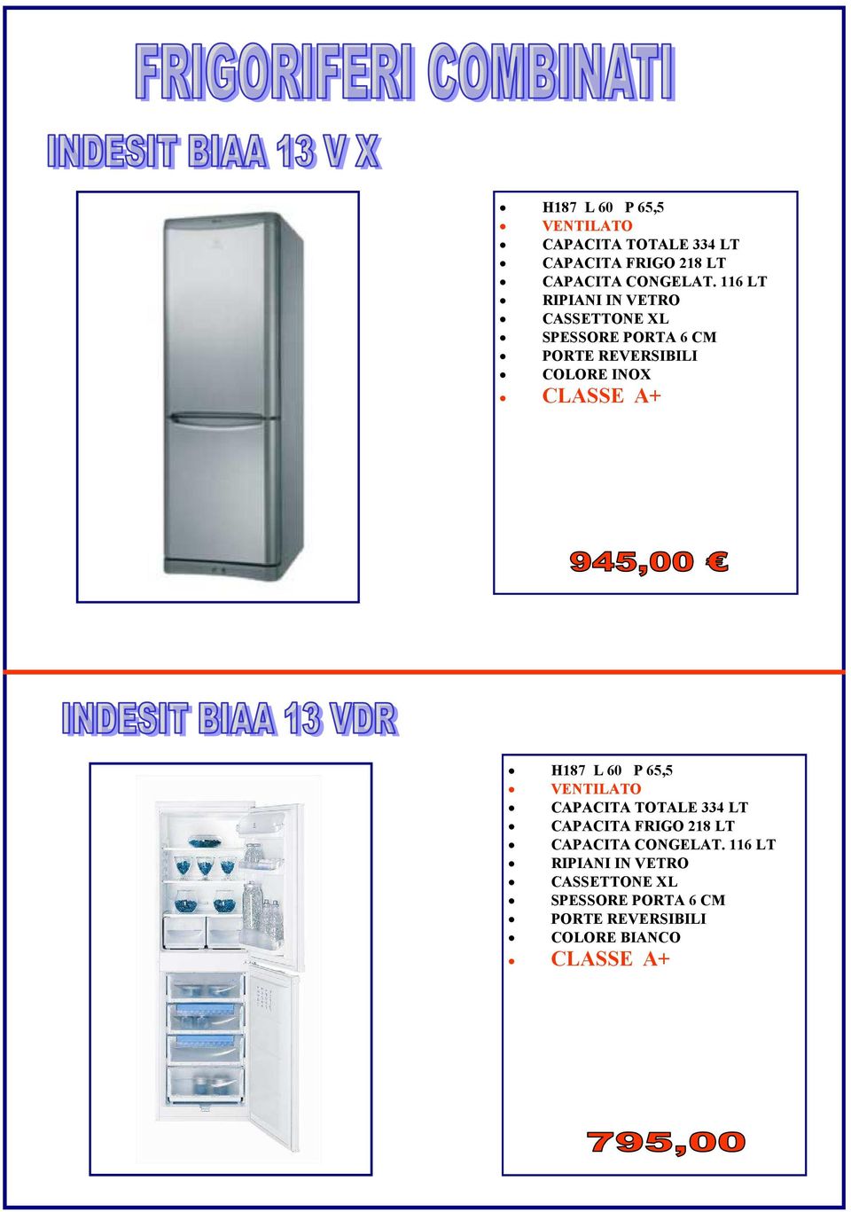 116 LT CASSETTONE XL SPESSORE PORTA 6 CM   116 LT CASSETTONE XL