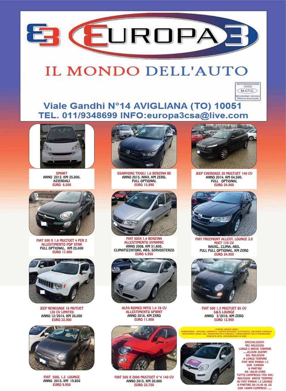 600, CLIMATIZZATORE, ABS, SERVOSTERZO EURO 4.950 FIAT FREEMONT ALLEST. LOUNGE 2.0 MJET 170 CV NAVIG., CLIMA, ABS, FULL FULL OPTIONAL, EURO 24.