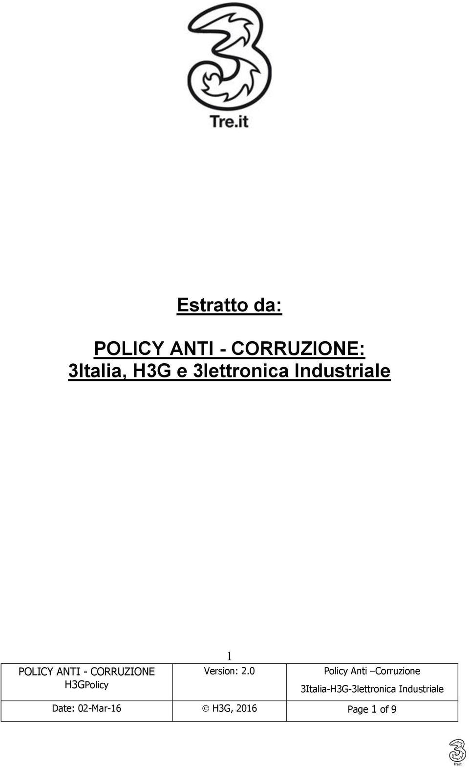 Industriale 1 Date: