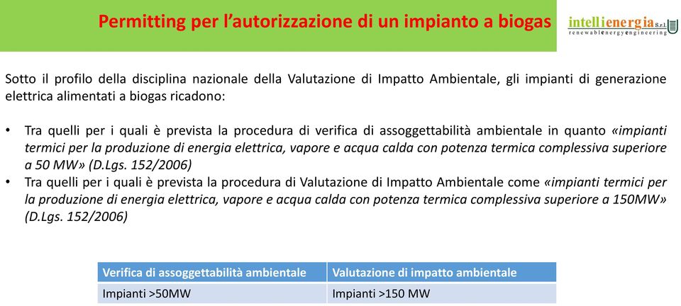 potenza termica complessiva superiore a 50 MW» (D.Lgs.