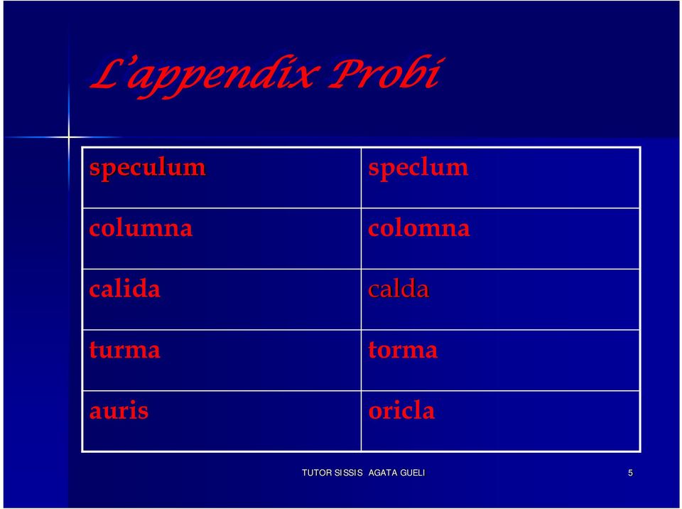 speclum colomna calda torma