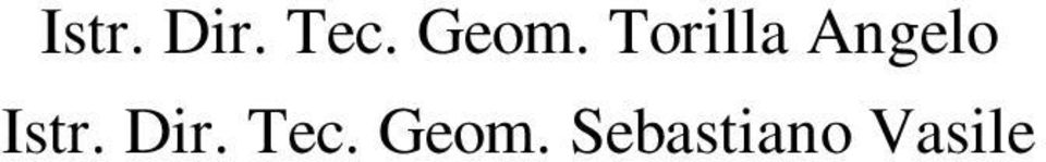 Angelo  Geom.