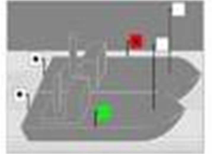 - le barche a motore inferiori ai 12 m possono avere 1 fanale bianco visibile per tutto l'orizzonte e i fanali laterali - le barche a motore inferiori ai 7 m e con velocità inferiore o uguale ai 7