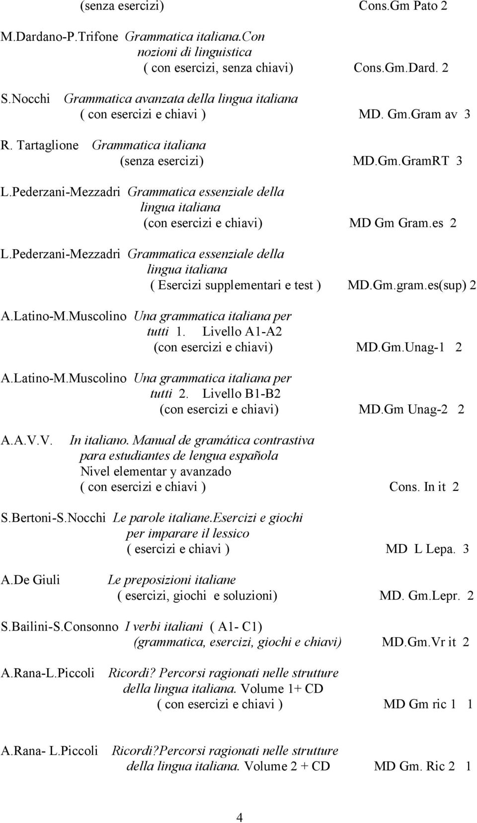 Pederzani-Mezzadri Grammatica essenziale della lingua italiana (con esercizi e chiavi) MD Gm Gram.es 2 L.