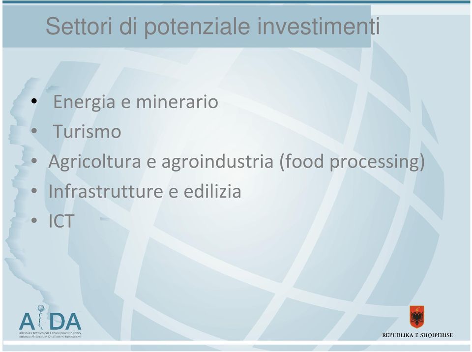 Agricoltura e agroindustria(food