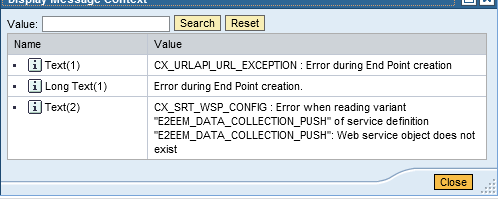 del job SMSETUP: AGS_SISE_JAVA_LOGP, provare a seguire la nota 1765669 - Create Logical