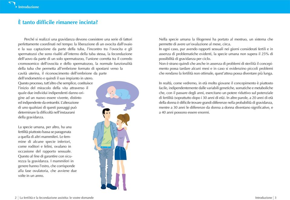 incontro tra l ovocita e gli spermatozoi che sono risaliti all interno della tuba stessa, la fecondazione dell uovo da parte di un solo spermatozoo, l unione corretta tra il corredo cromosomico dell