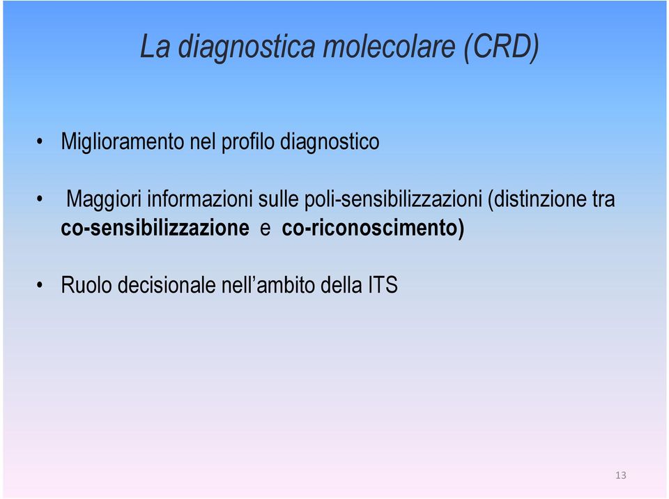 poli-sensibilizzazioni (distinzione tra