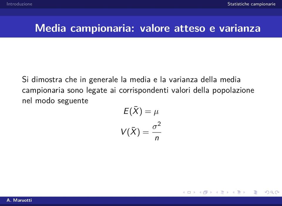 media campionaria sono legate ai corrispondenti