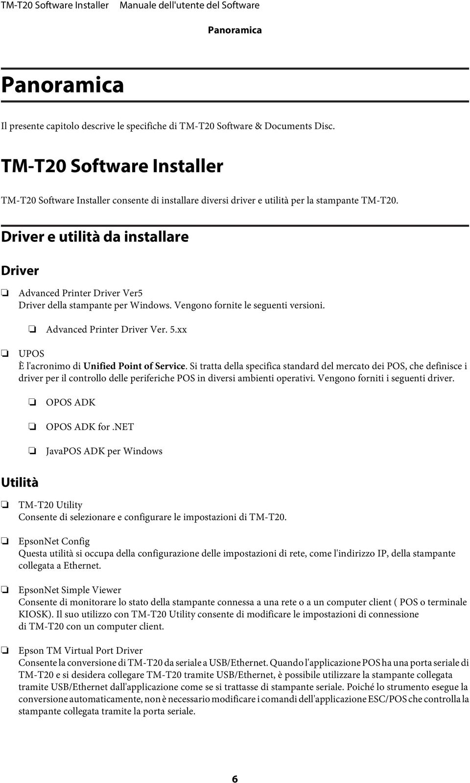 Driver e utilità da installare Driver Advanced Printer Driver Ver5 Driver della stampante per Windows. Vengono fornite le seguenti versioni. Advanced Printer Driver Ver. 5.