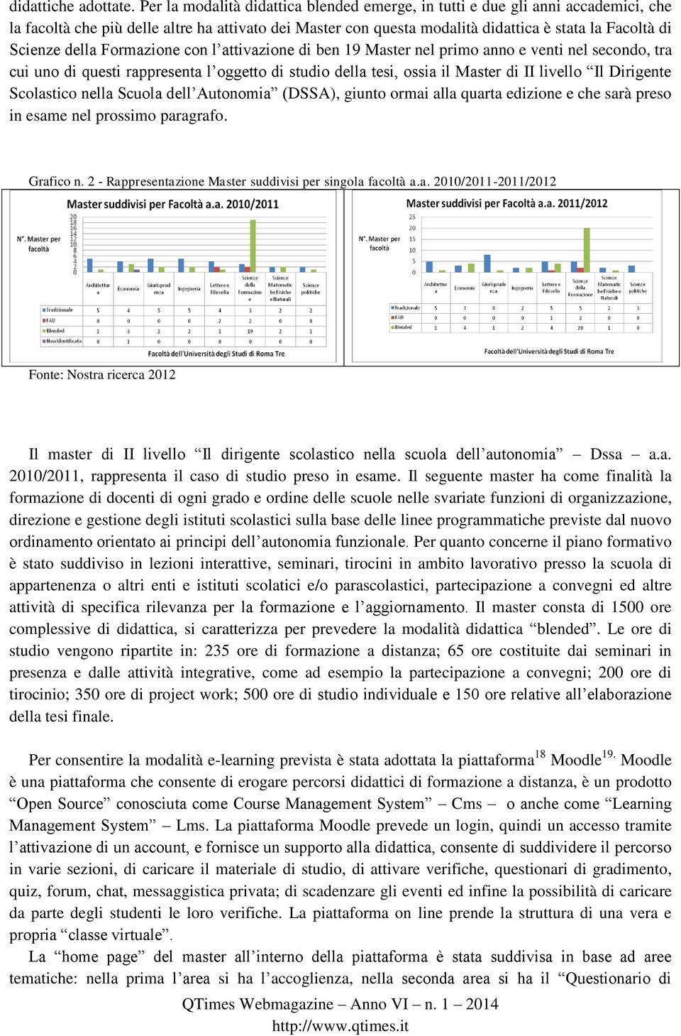 della Formazione con l attivazione di ben 19 Master nel primo anno e venti nel secondo, tra cui uno di questi rappresenta l oggetto di studio della tesi, ossia il Master di II livello Il Dirigente