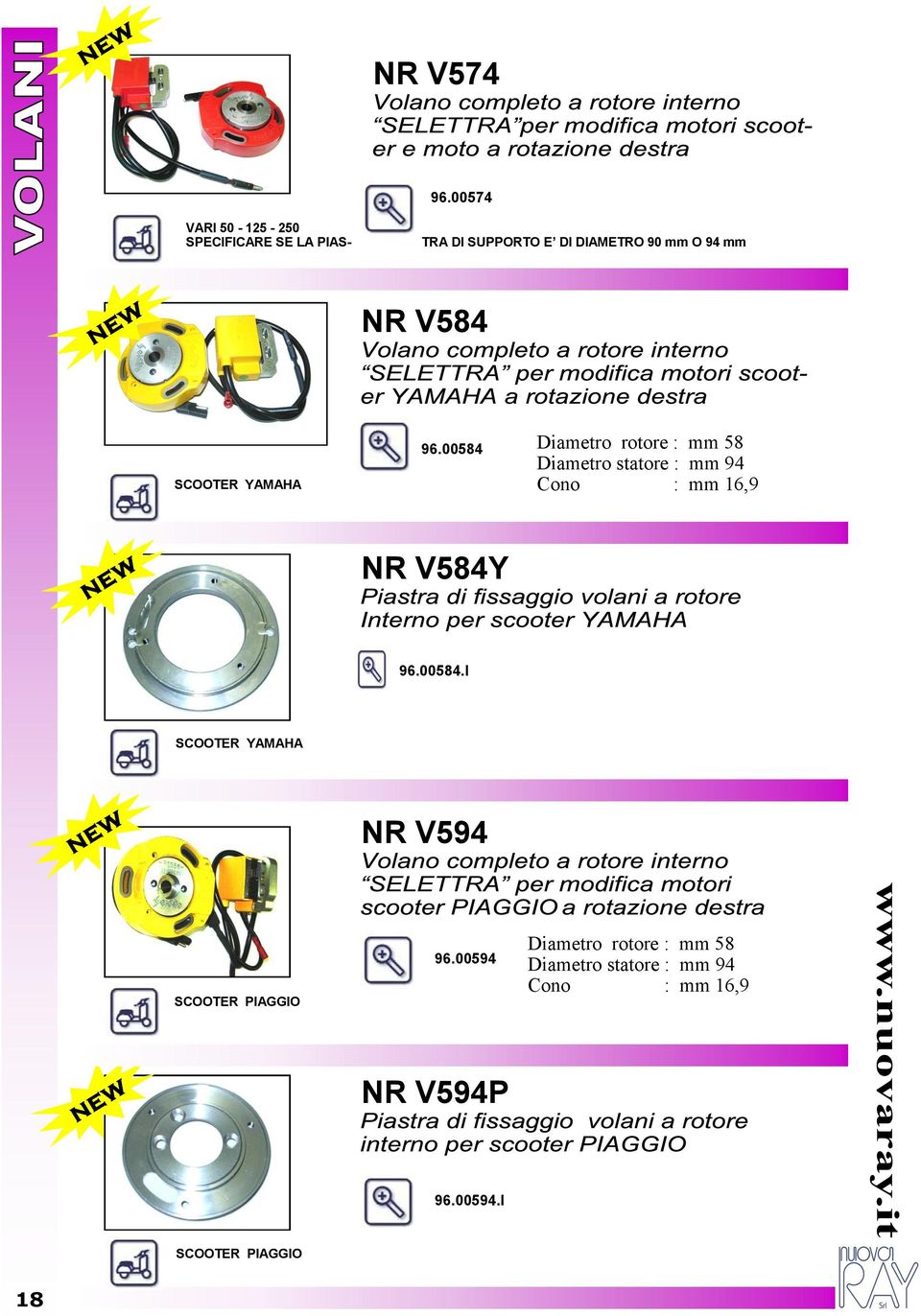 NR V584 SCOOTER YAMAHA 96.