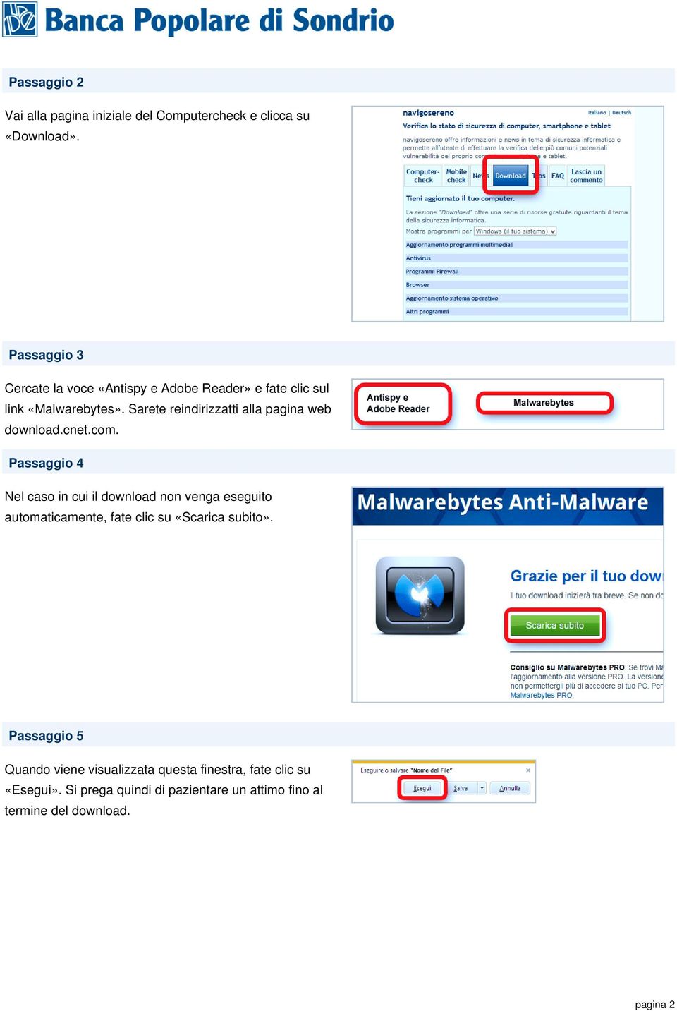 Sarete reindirizzatti alla pagina web download.cnet.com.