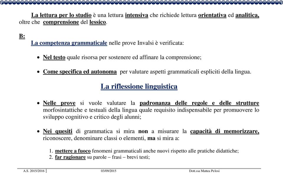 espliciti della lingua.