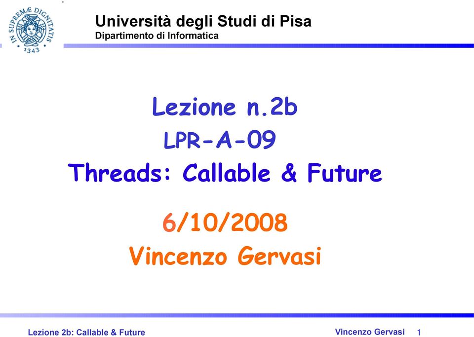 2b LPR-A-09 Threads: Callable & Future