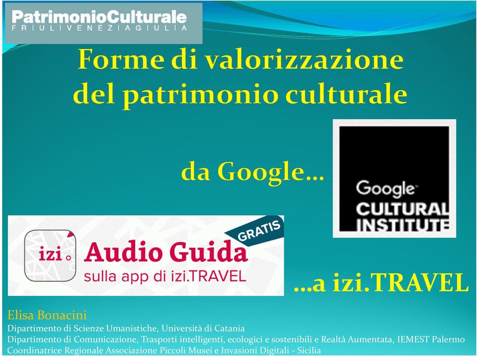 di Catania Dipartimento di Comunicazione, Trasporti intelligenti,