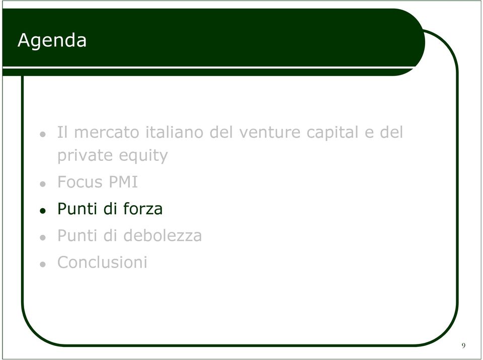 equity Focus PMI Punti di forza