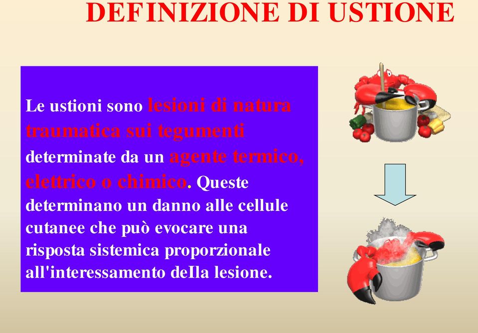 Queste determinano un danno alle cellule cutanee che può evocare