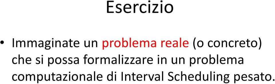 formalizzare in un problema