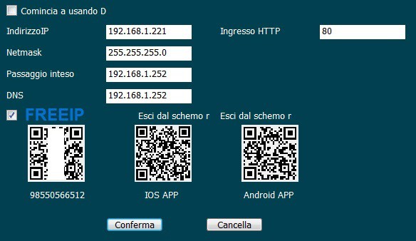 VIA DI MEMORIZZAZIONE Utilizzare questo menù per selezionare una cartella specifica nel PC dove verranno salvate le registrazioni della telecamera e gli