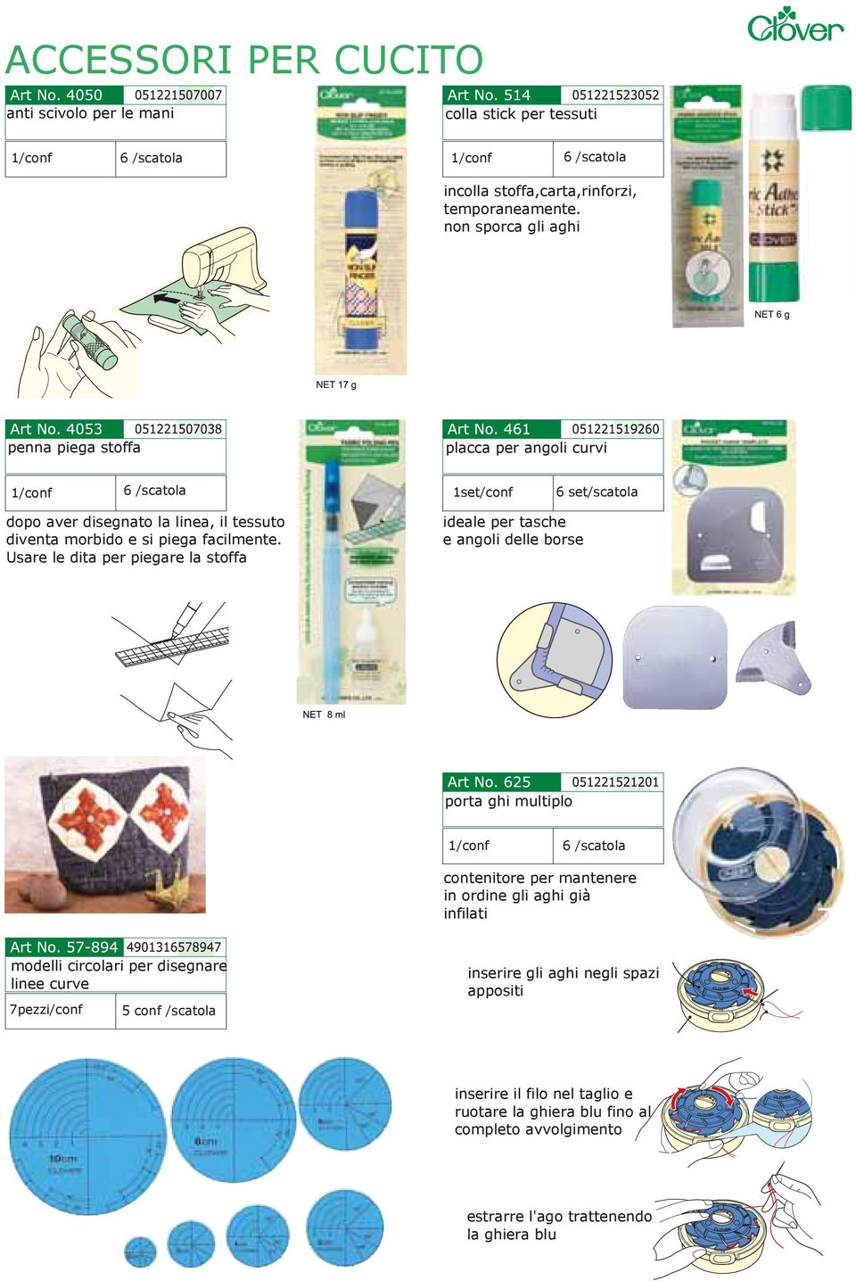 Usare le dita per piegare la stoffa ideale per tasche e angoli delle borse porta ghi multiplo contenitore per mantenere in ordine gli aghi già infilati modelli