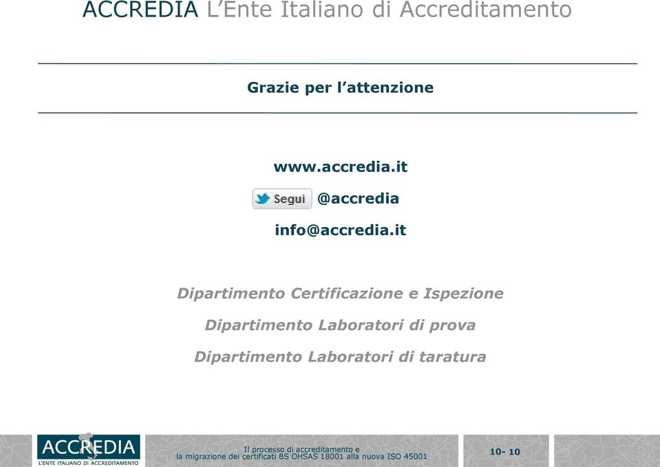 it Dipartimento Certificazione e Ispezione Dipartimento