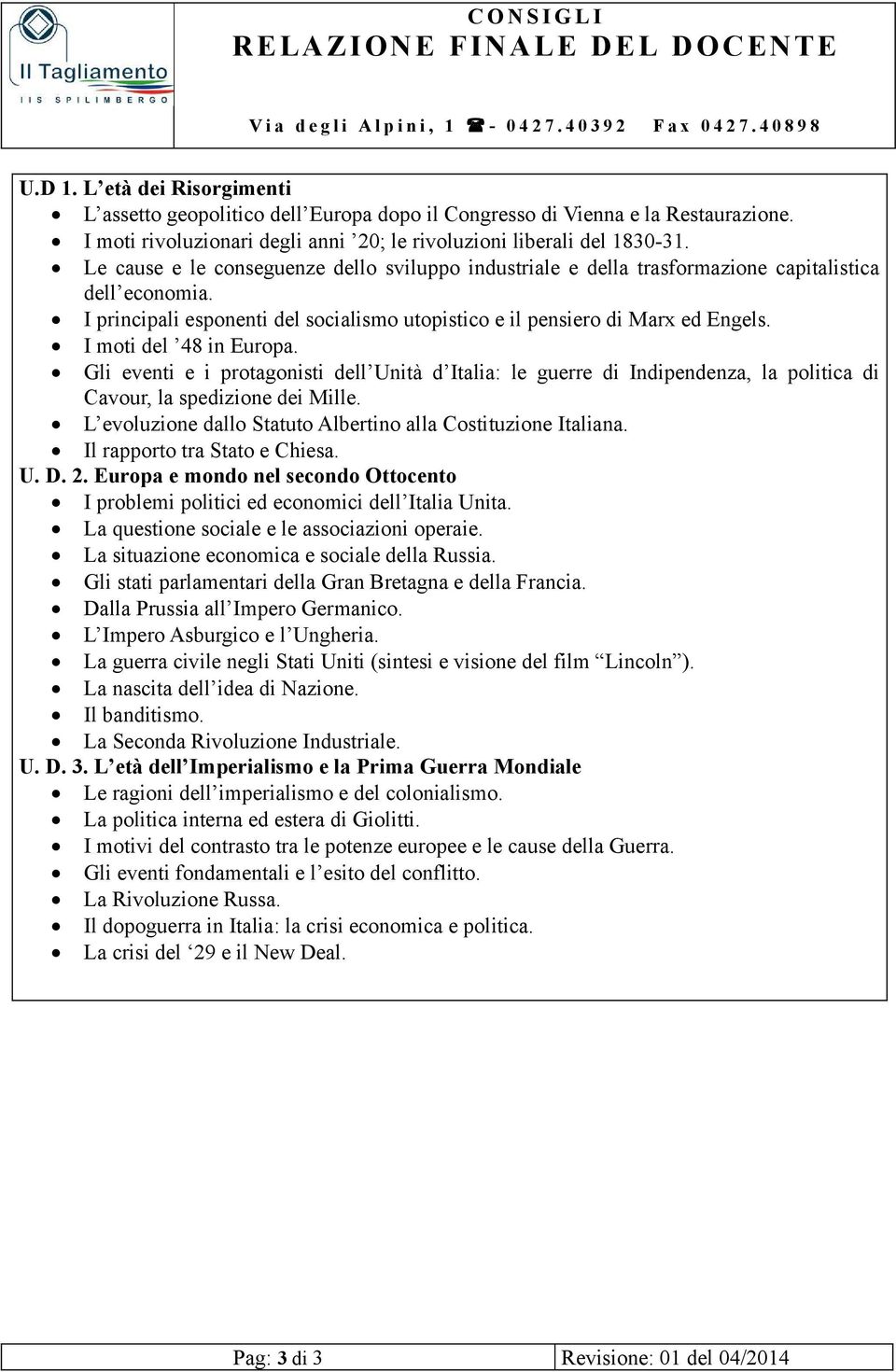 I principali esponenti del socialismo utopistico e il pensiero di Marx ed Engels. I moti del 48 in Europa.