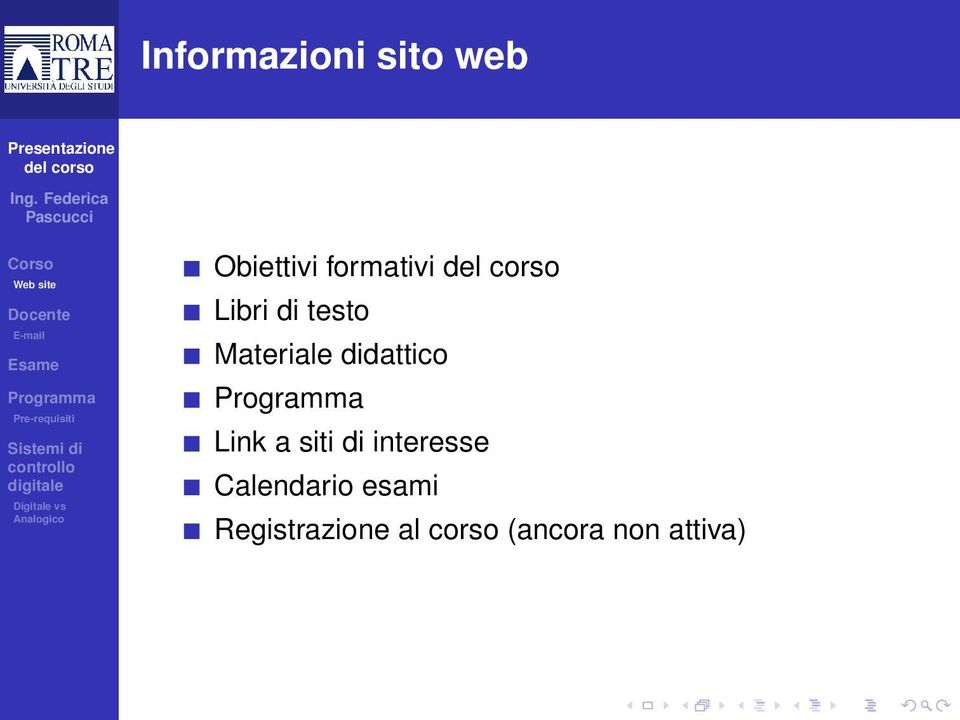 didattico Link a siti di interesse