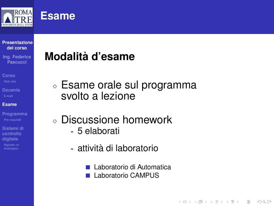 5 elaborati - attività di laboratorio