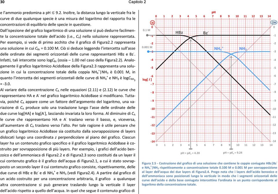 Per esempio, si vede di primo acchito che il grafico di Figura2.2 rappresenta una soluzione in cui C Bz =.1 M.