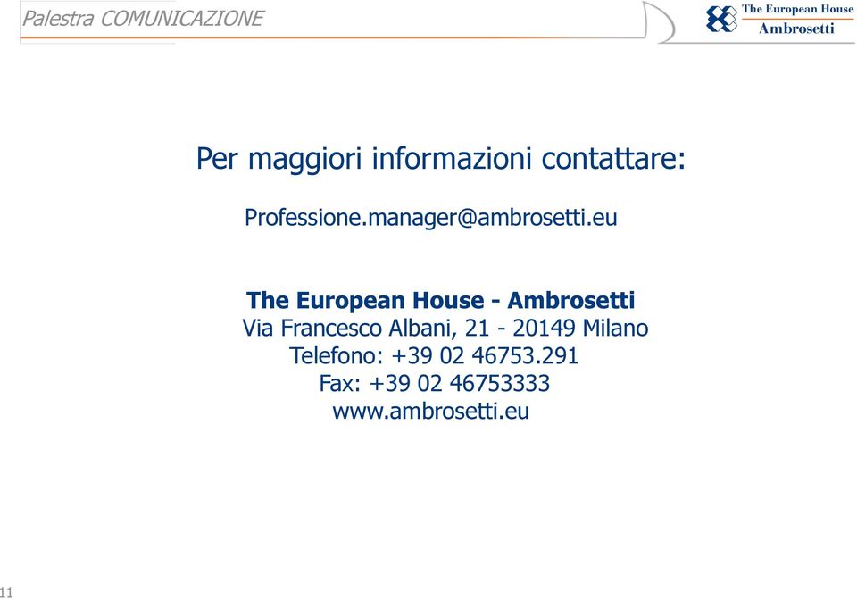 eu The European House - Ambrosetti Via Francesco